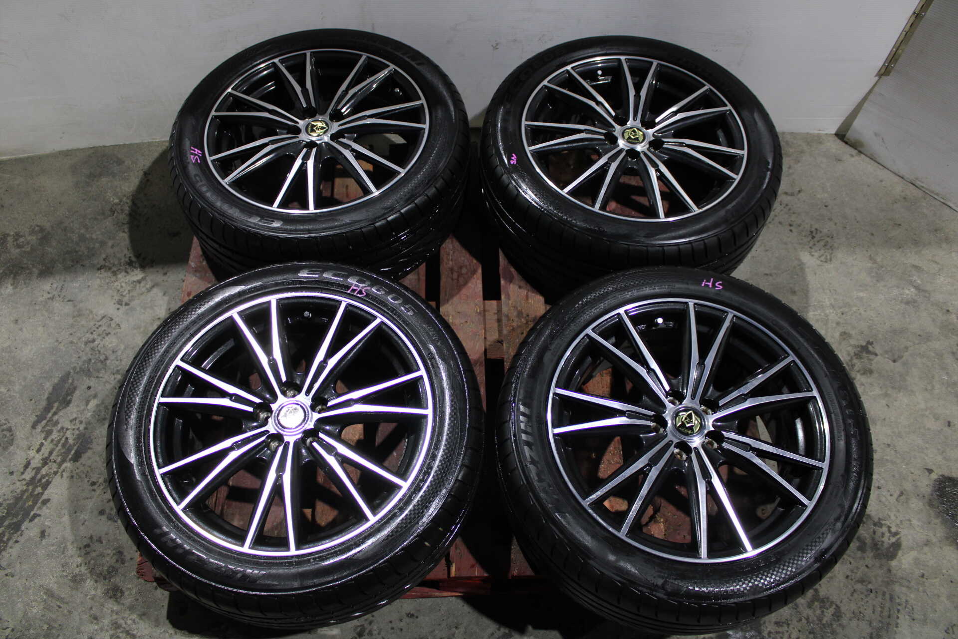 Weds RIZLEY DK Wheels 5X100 +54 215/50/17 Mazzin Tires 