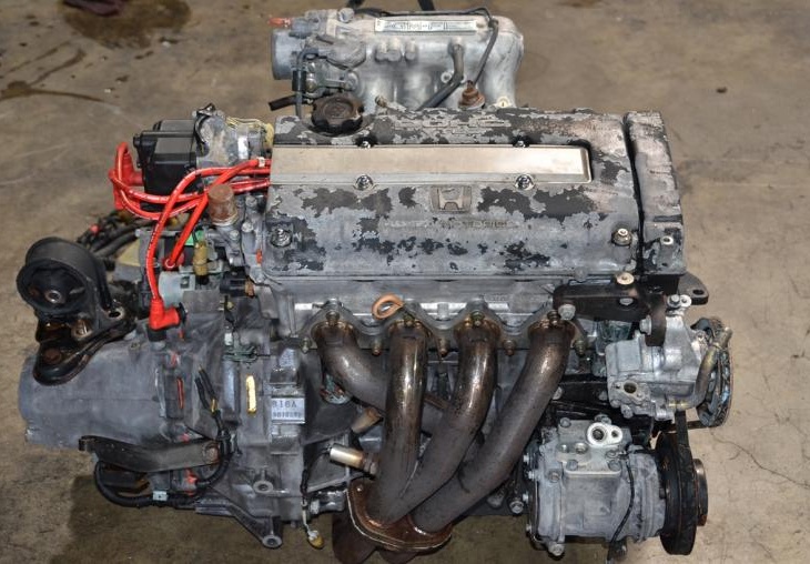 MOTEUR JDM B16A SiR OBD0 1988-1991 AVEC BOÎTE DE VITESSES À 5 RAPPORTS ET LSD  ET CALIBREUR DE BOÎTE À VENDRE: Image 2