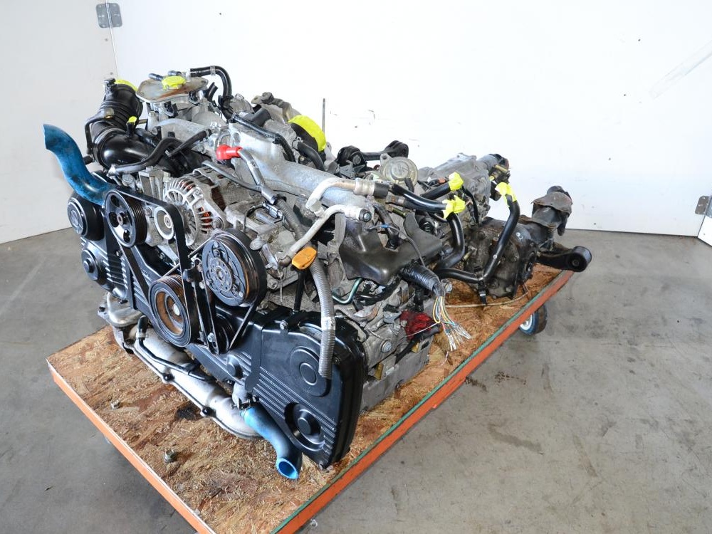 JDM 02 03 04 05 SUBARU WRX EJ205 AVCS 2.0L TURBO ENGINE WITH 5 SPEED TRANS: Image 3