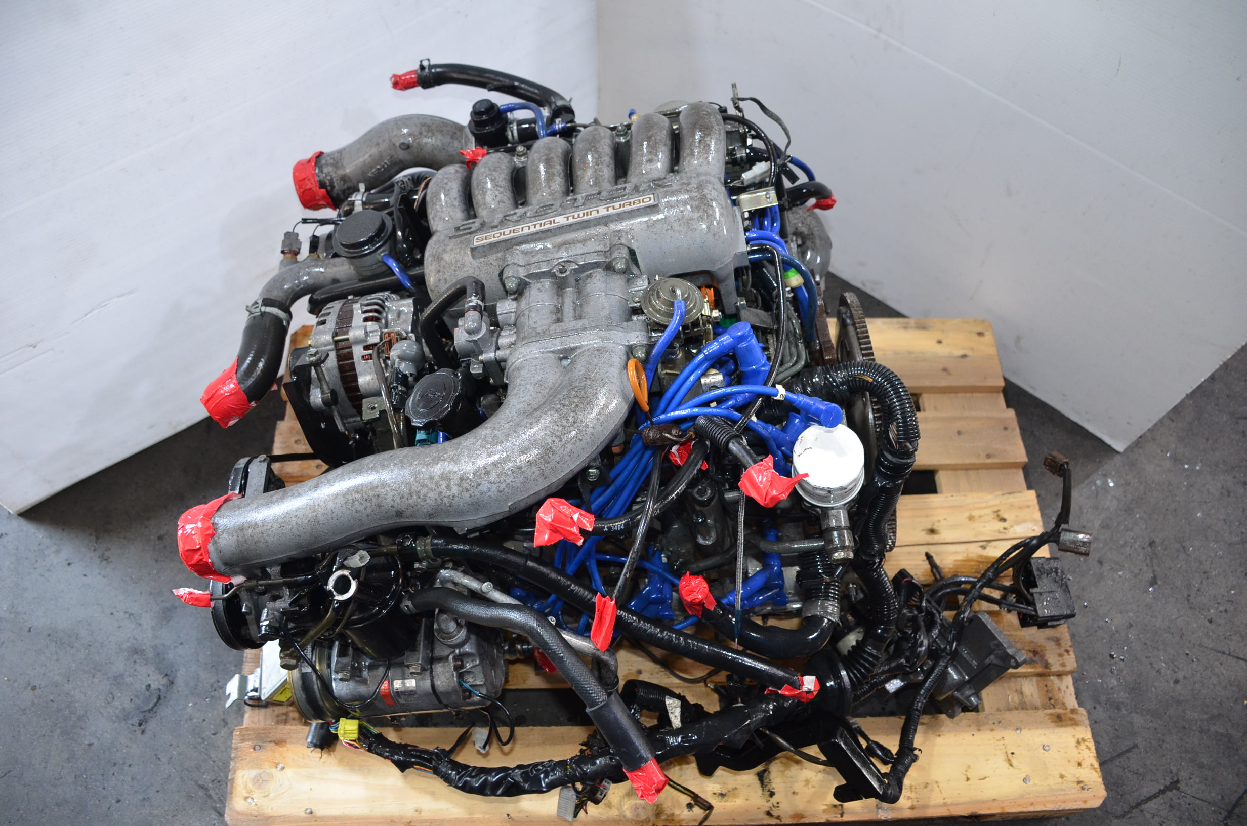 JDM MAZDA COSMO 20B 3 ROTOR TWIN TURBO ENGINE TYPE C MOTOR FOR SALE 