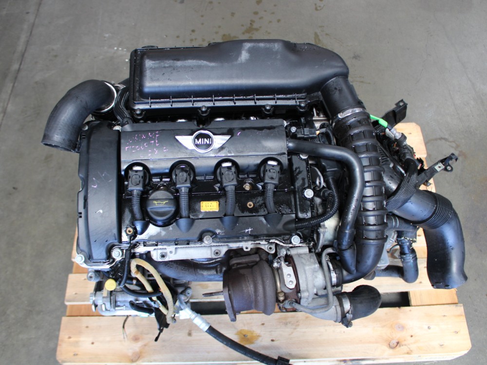 MOTEUR COMPLET MINI COOPER S 2007-2010, 1,6 L TURBO, AVEC CALIBRATEUR (ECU) ET BOÎTE DE VITESSES MANUELLE À 6 VITESSES