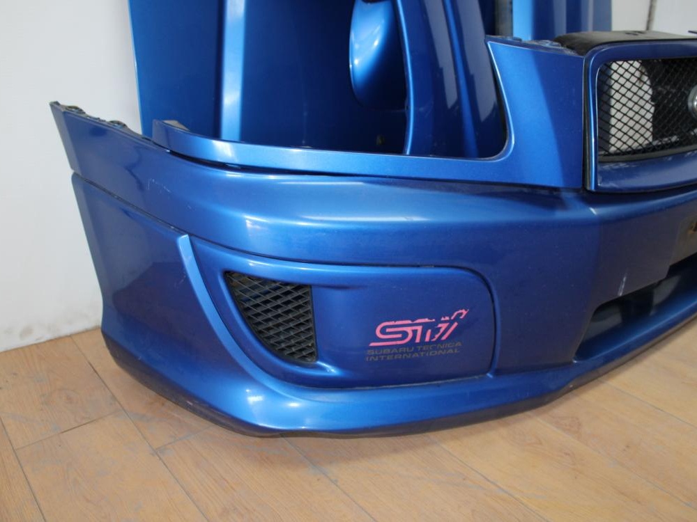 JDM Subaru Forester SG9 STi 03-08 Complete Front End Nose Cut Fenders Hood Headlights: Image 3