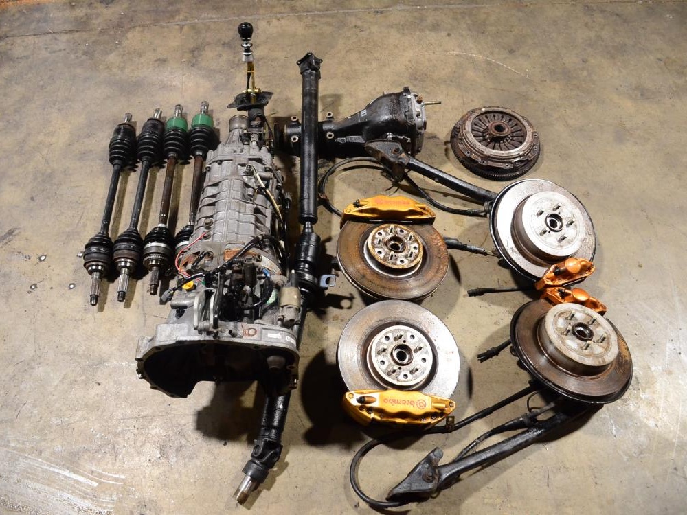 JDM Subaru Forester STI TY856WL4CC 6 Speed Full Drivetrain Package 2003-2008: Image 8
